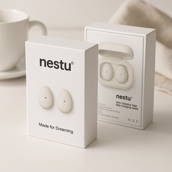Nestu SleepBuds – Compact Wireless Earphones for ASMR, Stories & Deep Sleep