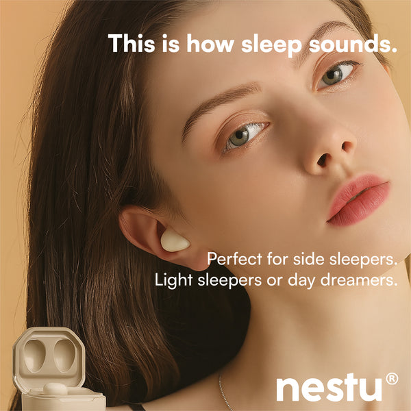 Nestu SleepBuds – Compact Wireless Earphones for ASMR, Stories & Deep Sleep